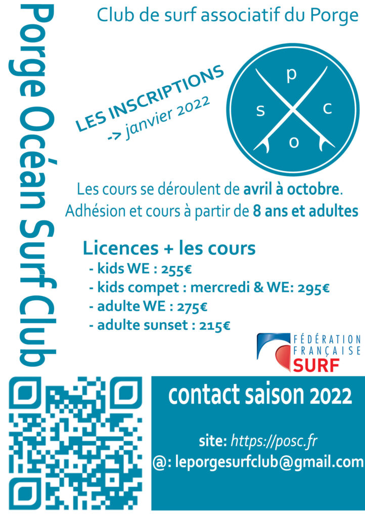 inscription 2022
